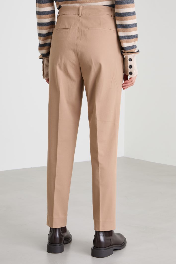 Twill cigarette trousers Intrend - 3