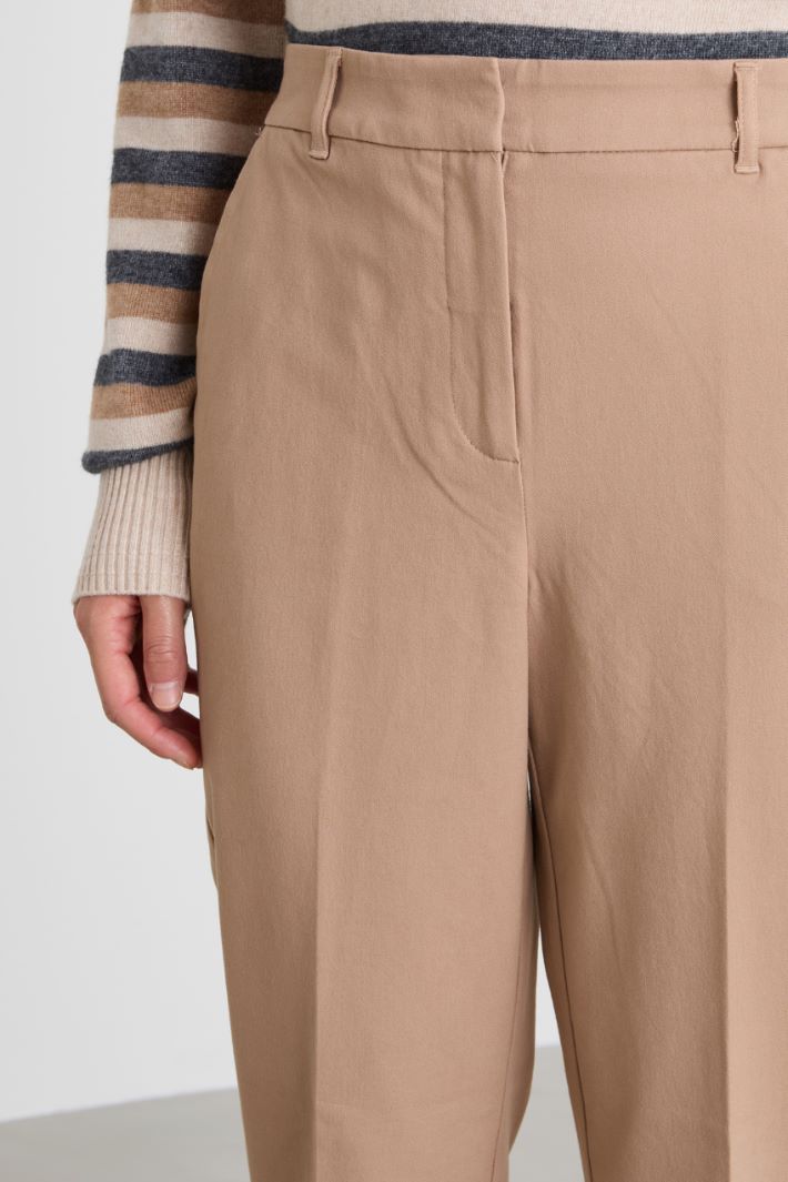 Twill cigarette trousers Intrend - 4