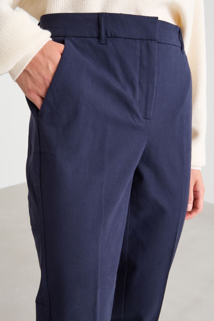 Twill cigarette trousers Intrend - 4