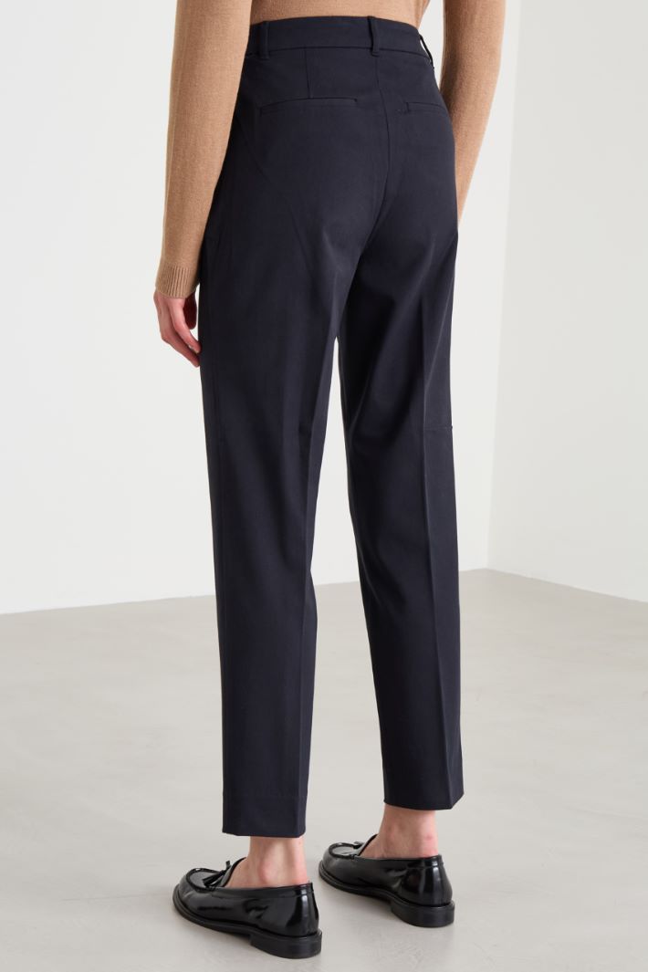Twill cigarette trousers Intrend - 3