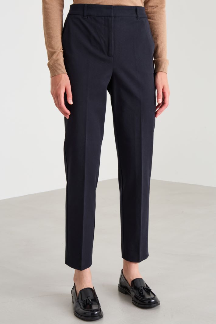 Twill cigarette trousers Intrend - 2