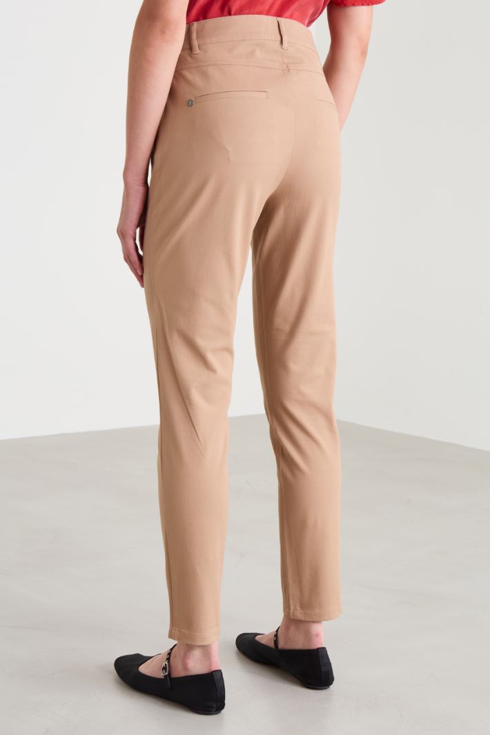 Slim cotton trousers Intrend - 3