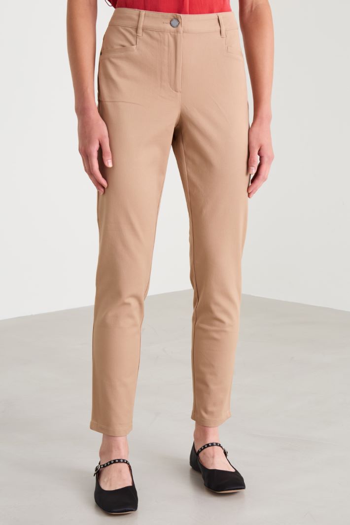 Slim cotton trousers Intrend - 2