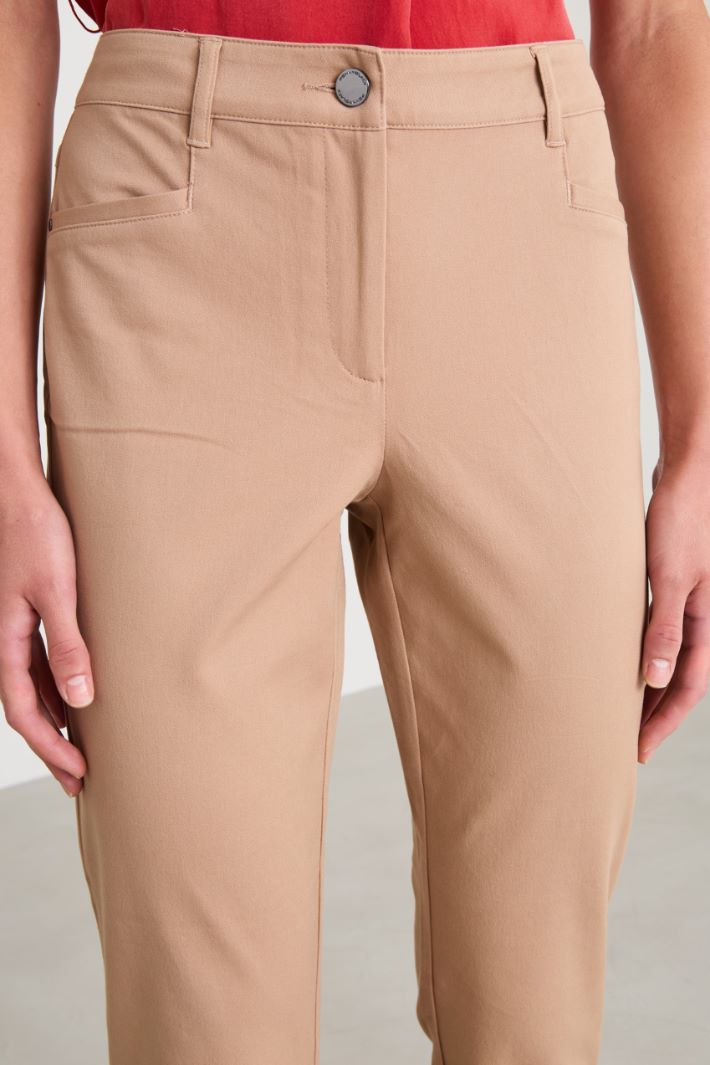 Slim cotton trousers Intrend - 4