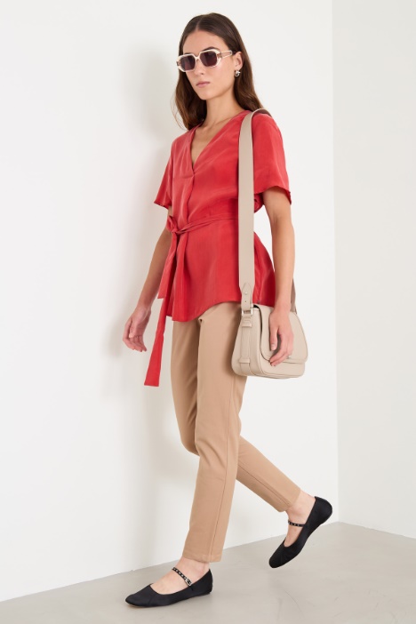 Slim cotton trousers Intrend