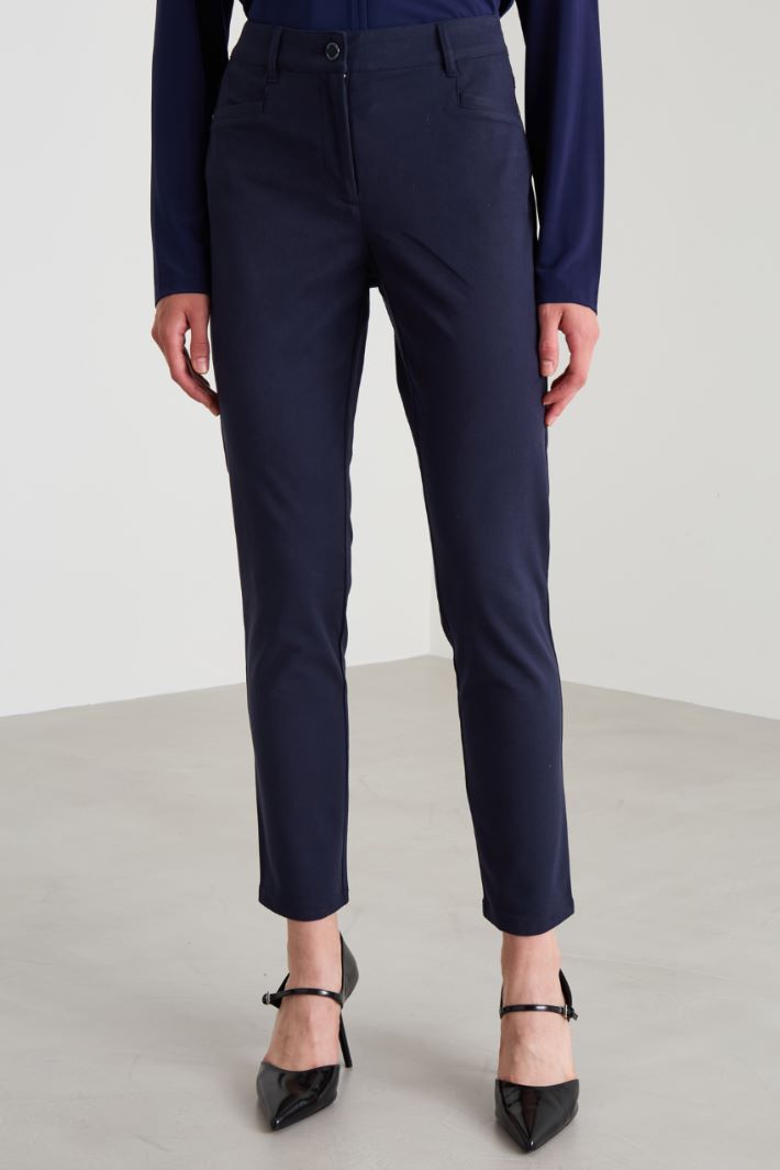 Slim cotton trousers Intrend - 2