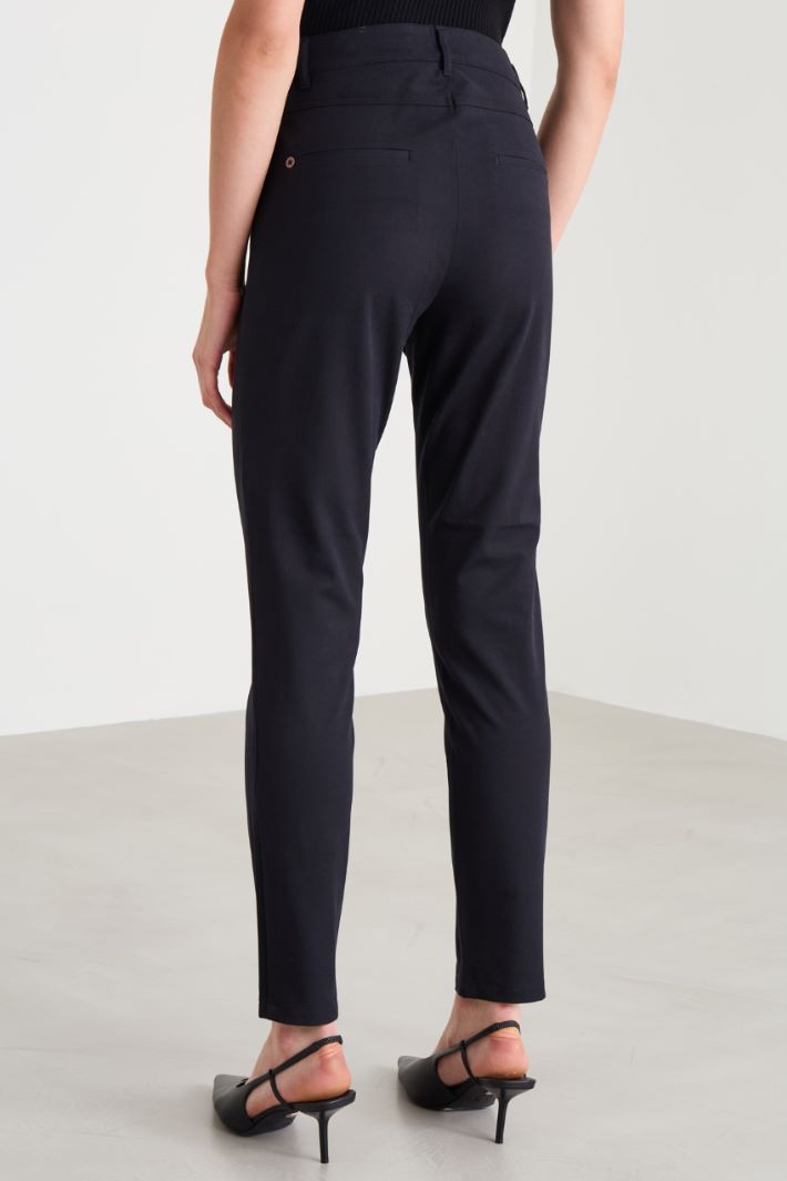 Slim cotton trousers Intrend - 3