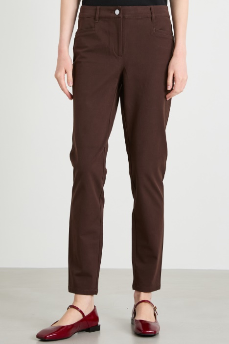 Pantalones de algodón ajustados