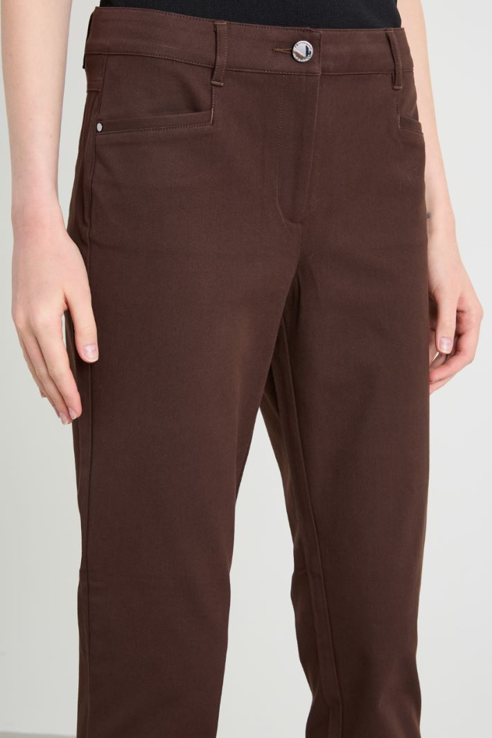 Slim cotton trousers Intrend - 4