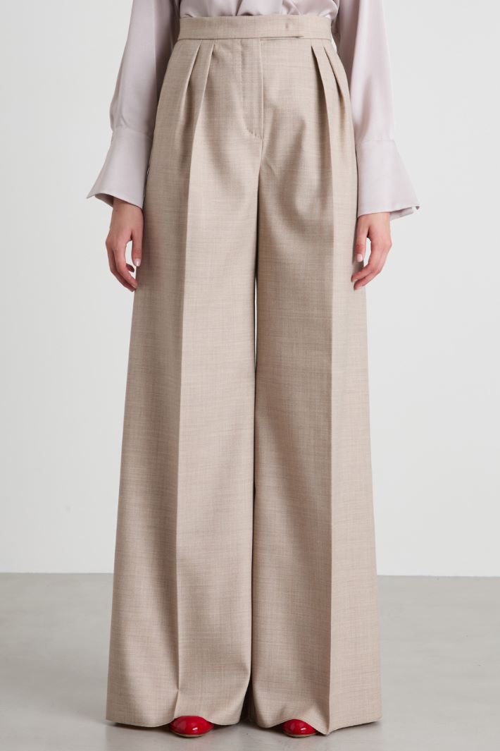 Wool palazzo trousers Intrend - 2