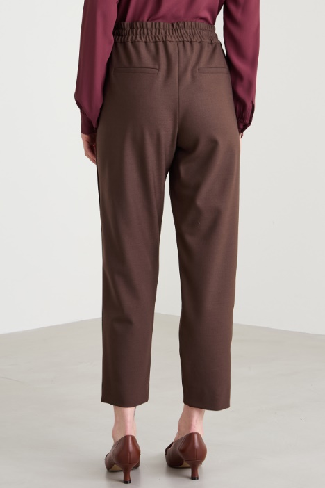 Pantaloni baggy in lana