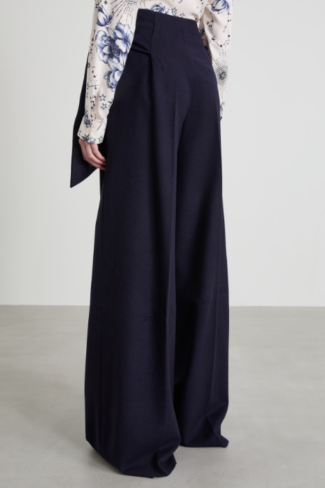 Pantaloni in feltro con pannello