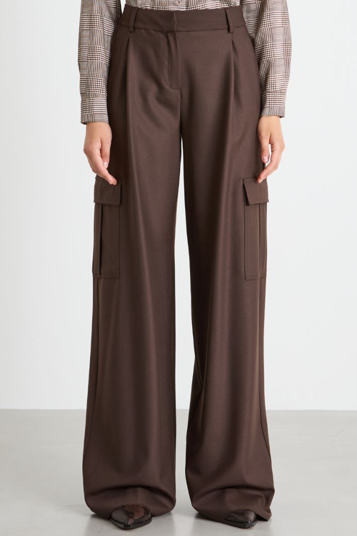 Pantaloni ampi cargo Intrend - 2