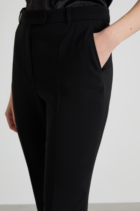 Pantaloni a sigaretta in cady