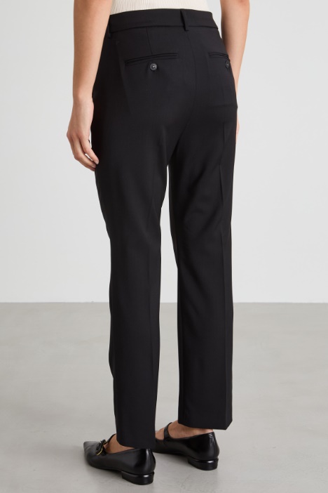 Pantaloni a sigaretta in lana