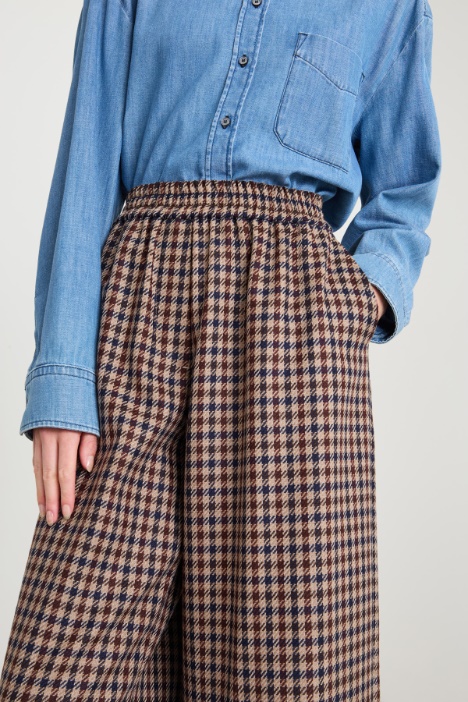 Pantaloni ampi in lana