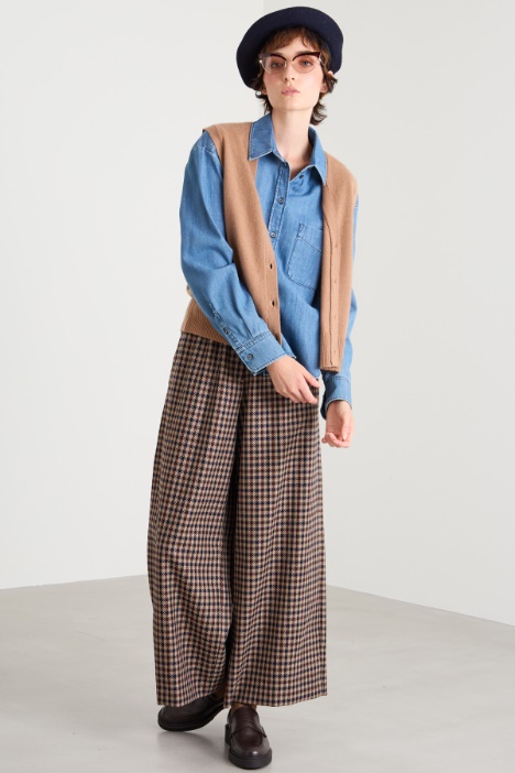Wide-leg wool trousers Intrend