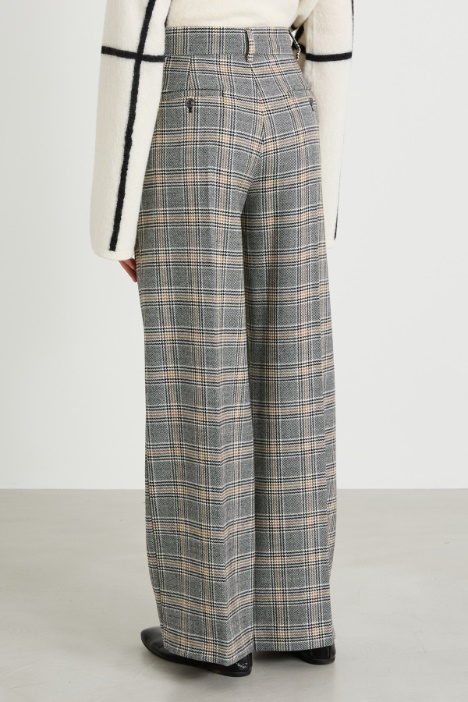 Pantaloni a palazzo in batavia