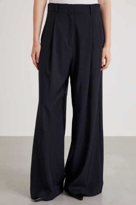 Pantaloni in tela di lana