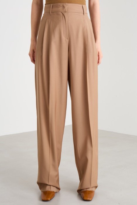 Pantaloni in gabardina