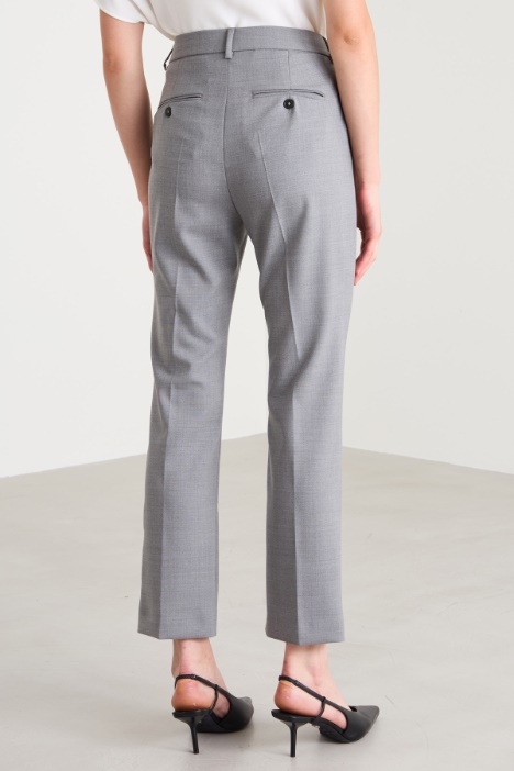 Pantalones pitillo de lana