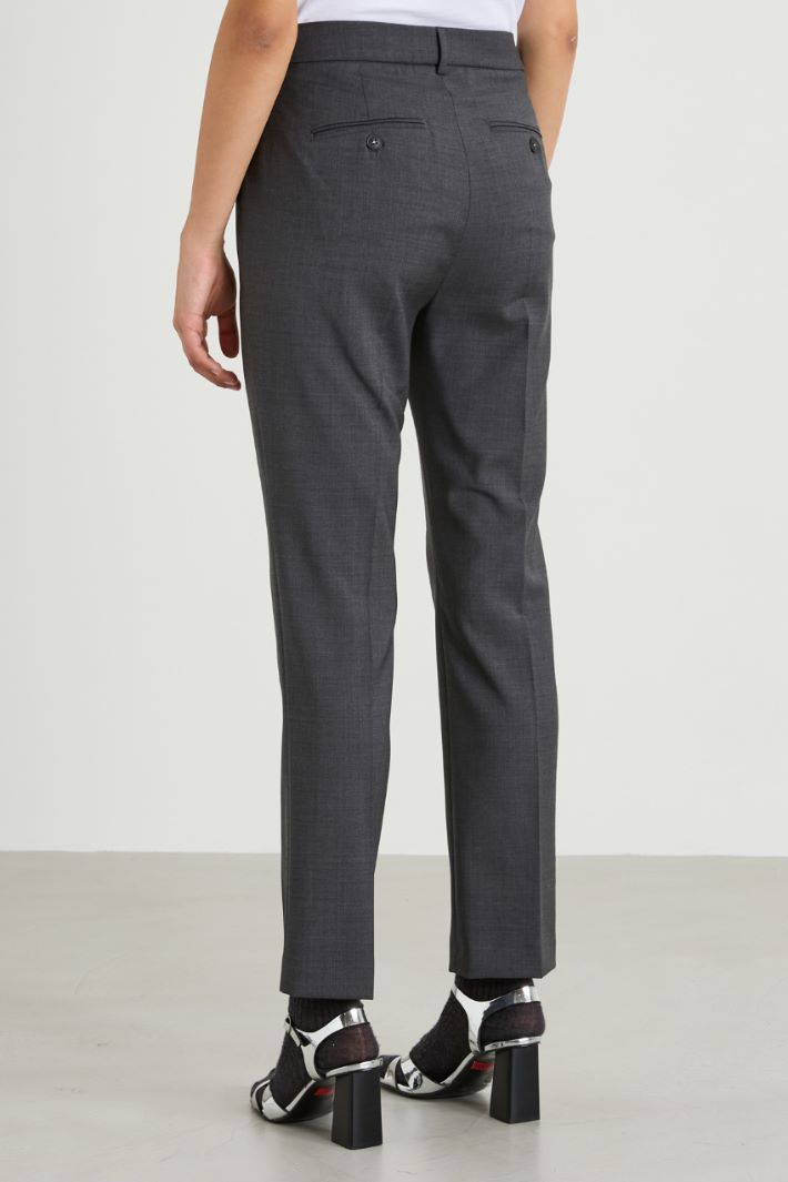 Pantaloni in tela di lana Intrend - 3