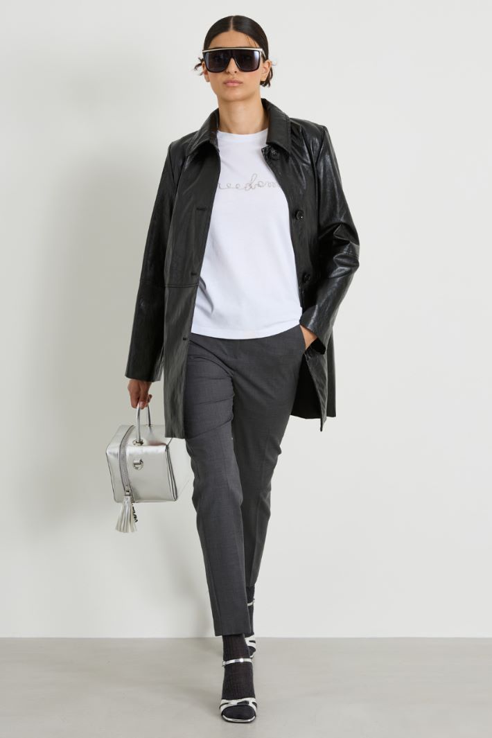 Pantaloni in tela di lana Intrend