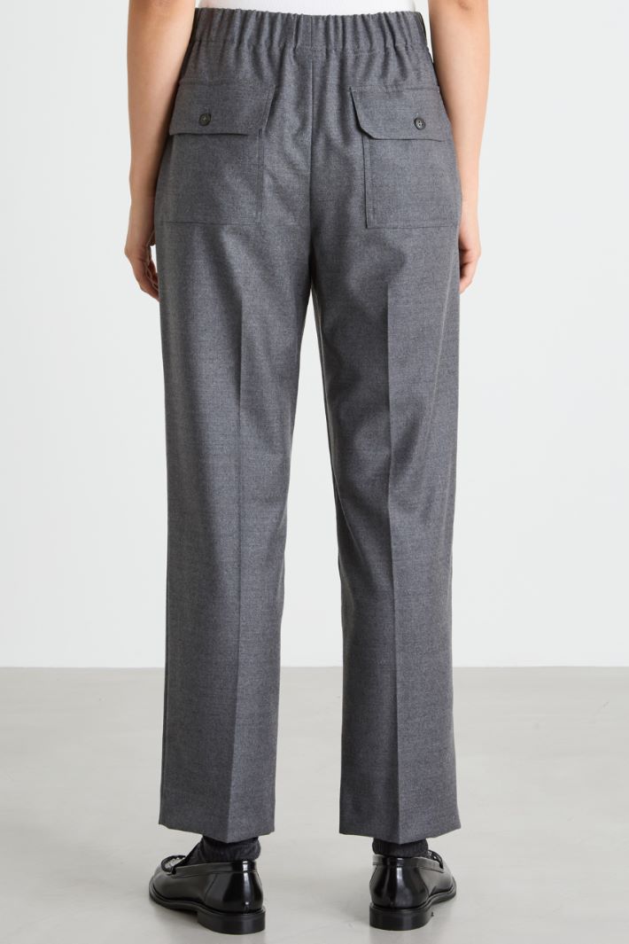 Trousers with elastic insert Intrend - 4