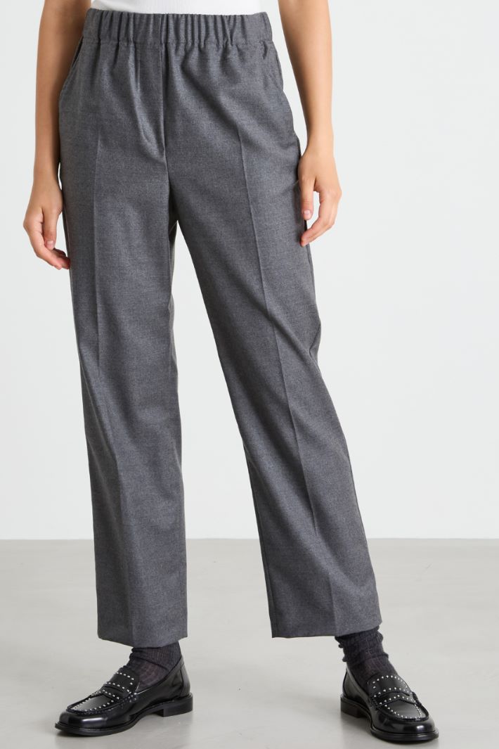 Trousers with elastic insert Intrend - 2