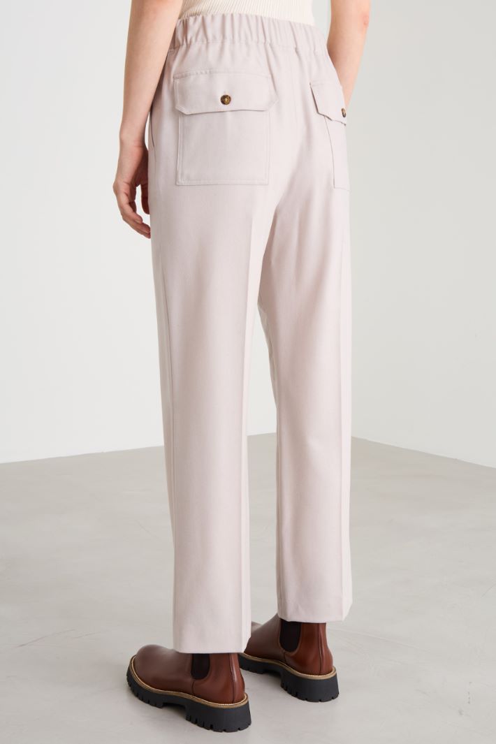 Trousers with elastic insert Intrend - 4