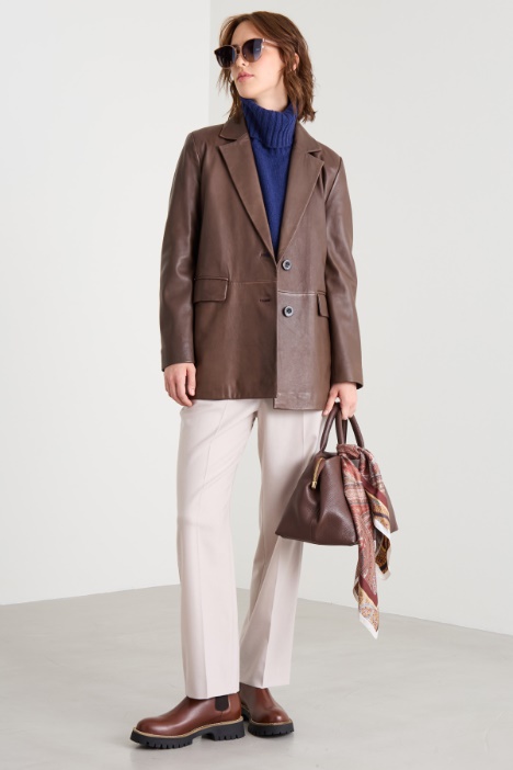 Trousers with elastic insert Intrend