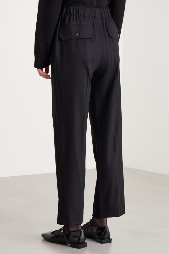 Trousers with elastic insert Intrend - 4