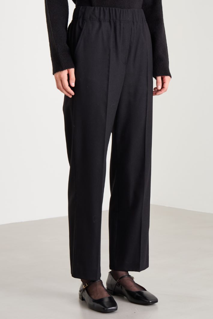Trousers with elastic insert Intrend - 2