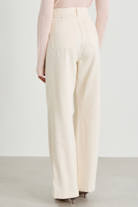 Pantalone in bull di cotone