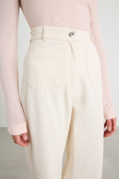 Pantalone in bull di cotone