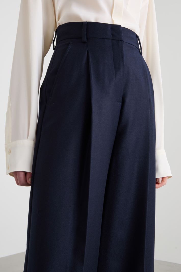 Flannel palazzo trousers Intrend - 2