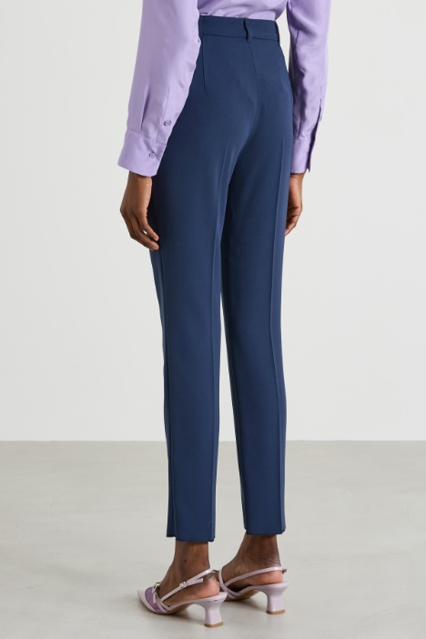 Pantaloni a sigaretta in cady