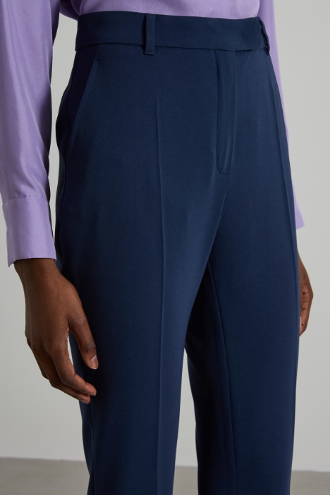 Pantaloni a sigaretta in cady