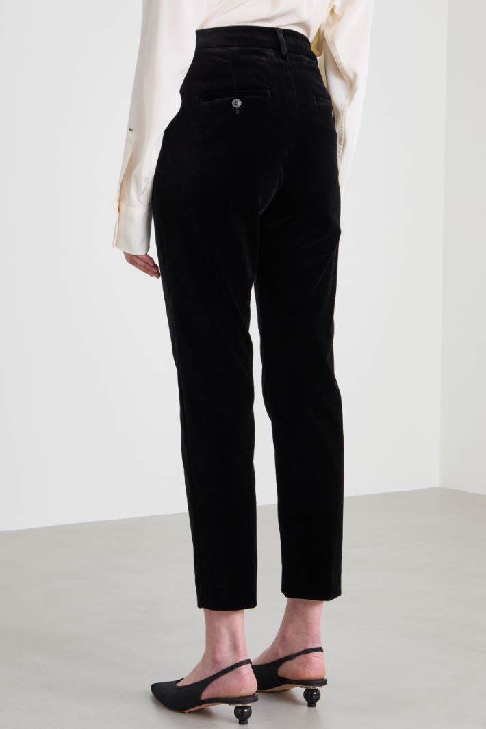 Cotton velvet trousers Intrend - 3