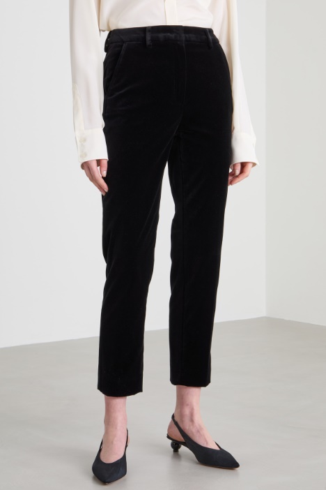 Pantaloni in velluto di cotone