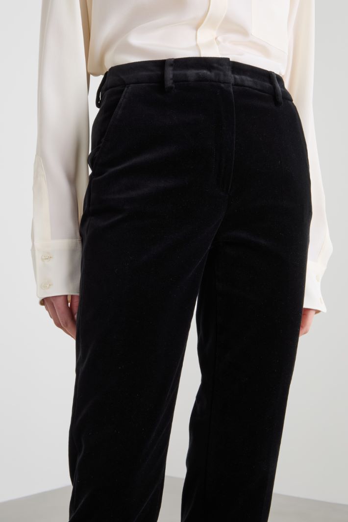 Cotton velvet trousers Intrend - 4