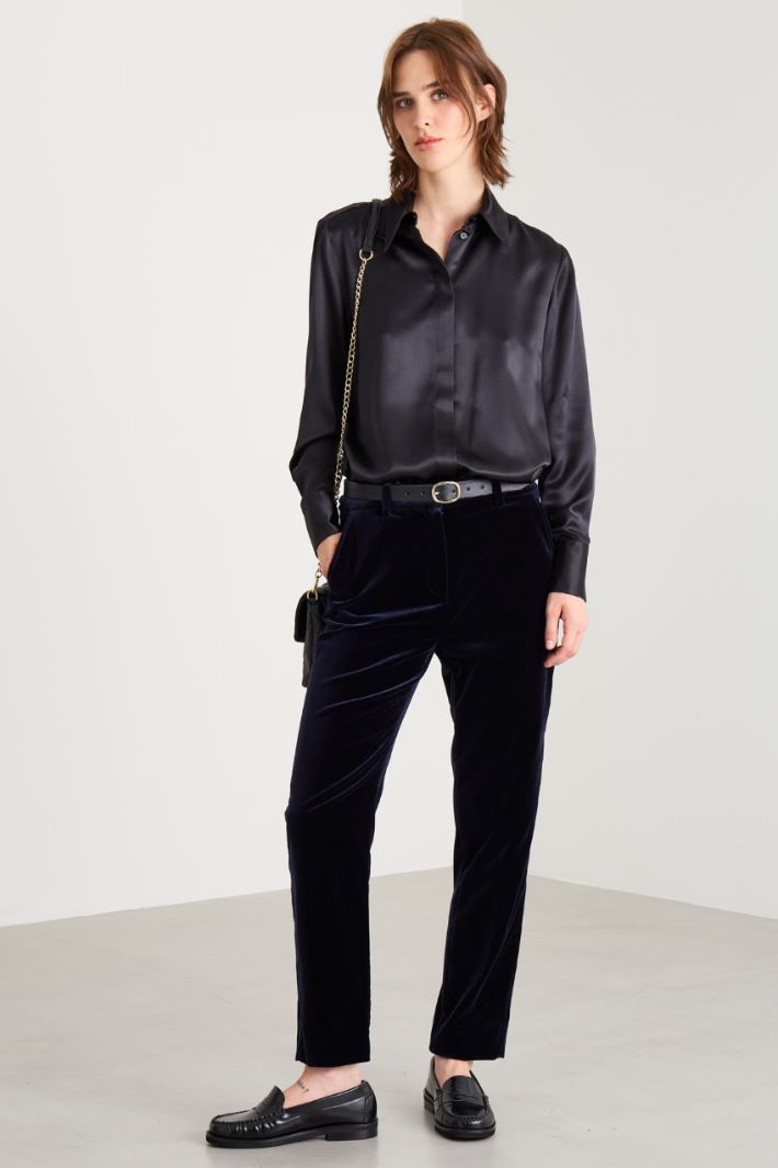 Velvet trousers Intrend