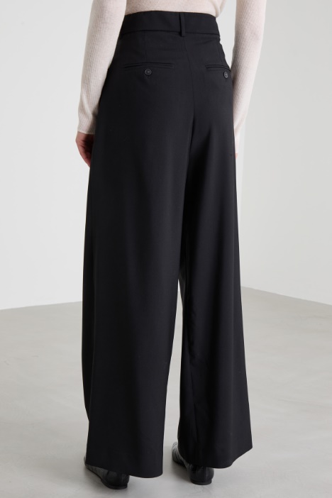 Pantalones de lana con pinzas