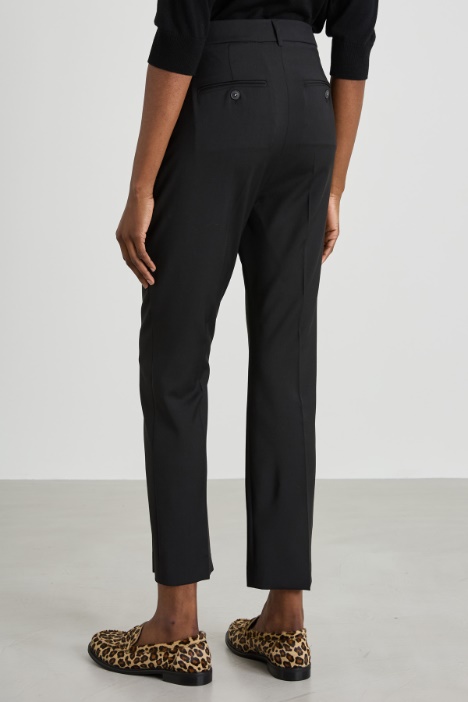 Pantaloni a sigaretta in lana