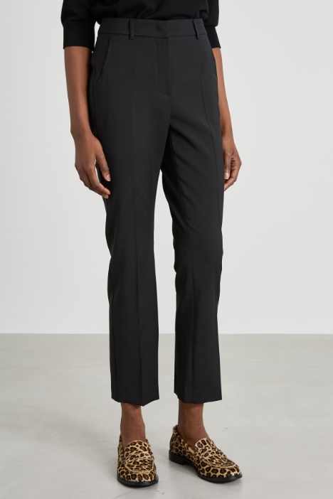Pantaloni a sigaretta in lana
