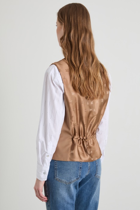 Gilet in tela di lana