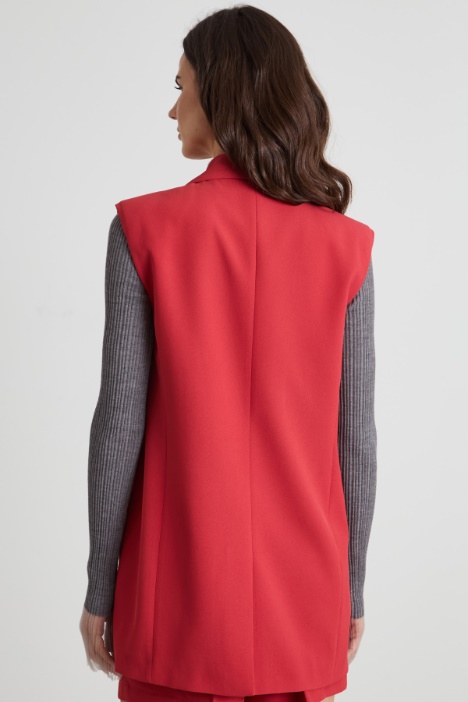 Chaleco de sarga fluida