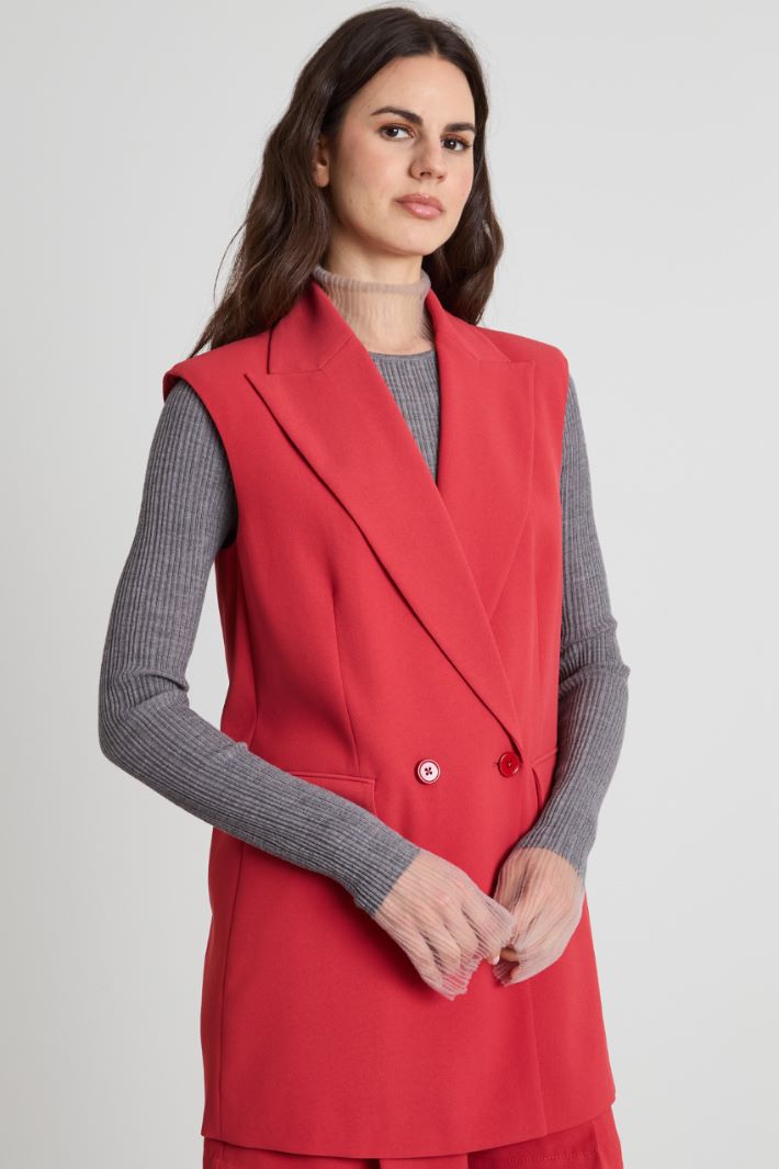 Gilet in twill fluido Intrend