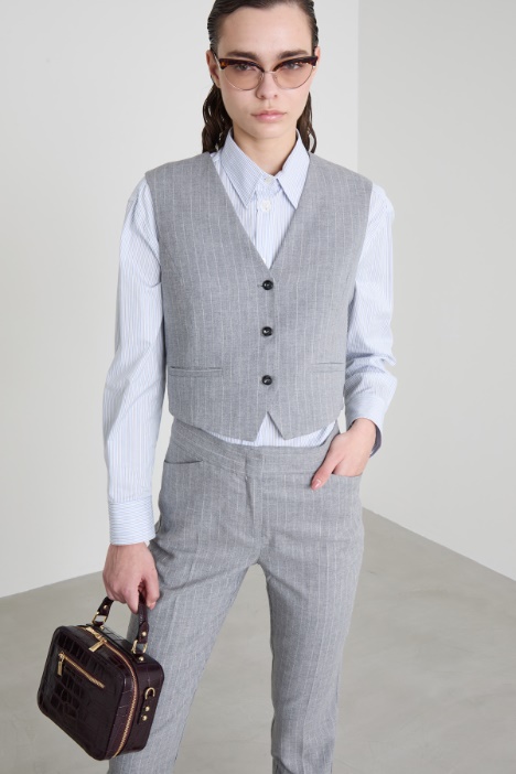 Gilet in tela e twill Intrend