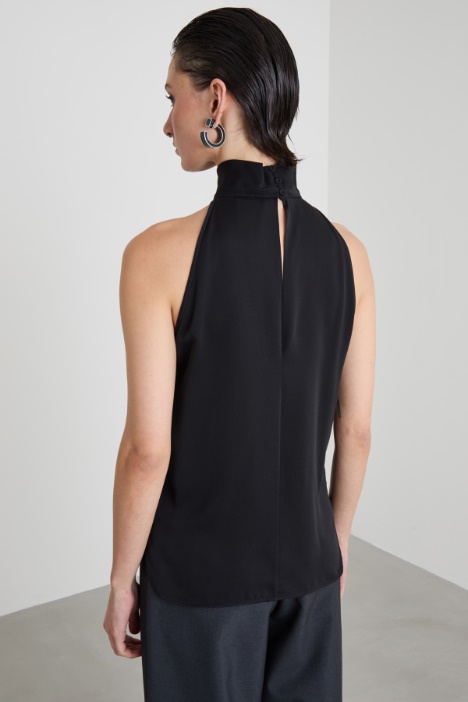 Top all'americana in seta